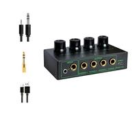 LuobannmLow Noise Stereo 4 Channel Audio Amplifier Professional Headphone Amplifier for PC for Sound Mixer Guitar SET 2