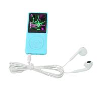 LuobannmPortable MP3 MP4 Player 1.8in Screen Music Player Recording Support Expandable Up to 64GB 30 Hours Playback for Travel Blue