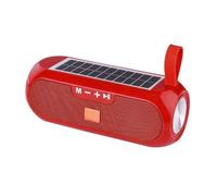 LuobannmSolar Radio FM Radios MP3 Outdoor Wireless Bluetooth V4.2 Speaker Sound Box Music Subwoofer Bass Aux Hifi Stereo C