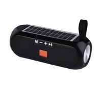 LuobannmSolar Radio FM Radios MP3 Outdoor Wireless Bluetooth V4.2 Speaker Sound Box Music Subwoofer Bass Aux Hifi Stereo A