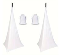 LuobannmUniversal DJ Light Speaker Stand Cover, Stretchable Tripod Skirt Flexible Height Adjustment for Stage Equipment