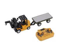 Luocute 1:64 Mini RC Forklift, Alloy Remote Control Forklift Truck with 360 Degree Rotation and APP Control, 2 in 1 Transformable Lift Fork Hook for Adults Kids Boys Girls Age 6+ (Yellow)