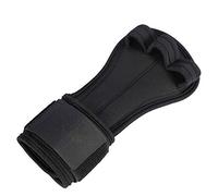 Luocute 1 Pair Pull Up Gloves with Wrist Support | Silicone Palm Pads Non-Slip Elastic Adjustable Weight Lifting
