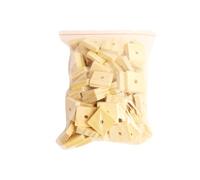 Luocute 100Pcs Parrots Chewing Blocks, Natural Solid Wood Bird Chew for Beak Grinding, Beak Trim Foot Craft Cage Parts Shredding Playing Wooden Blocks for Parakeet Budgie Conure (100PCS)