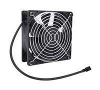 Luocute 12038 Fan Fit for Masterbuilt Gravity 560 800 1050 Series Charcoal Grill 2 Wire Smoker Fan with Cover and Screws