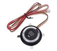 Luocute 12V Car Alarm Keyless Entry System Smart Push to Start Kit with RFID Anti Theft Protection for 12V Fuel Vehicles, Automotive Replacement Ignition Starter Switches