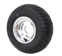 Luocute 13x6.50-6 Tubeless Tires with Rim, 6 Inch Vacuum Tubeless Tire for Garden Tractor Rider Mower ATV UTV Quad Off Road Go Kart GolfCart