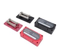 Luocute 150A Bus Bar, 12 Way M8 Terminal Block for Automotive Marine RVs Power Distribution, Reinforced with Retardant PC Material, Efficient Energy Transfer
