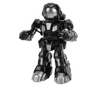 Luocute 2.4G Remote Control Fighting Robot, Interactive Electric Battle Toy with Motion Sensing Punching Action for Kids Family Dual Players (Black)