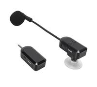 Luocute 2.4G Wireless Instrument Microphone, 360° Pickup with Lossless Noise Reduction, 30m Range, 6 Hours Working Time, with Suction Cup, for Guitar Violin Cello Accordion