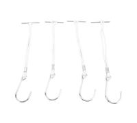 Luocute 20Pcs Pattern Hooks, Galvanized Steel Sewing Pattern Storage Hooks with Ergonomic Handle and Nylon Cord, for Hanging Manila Paper Patterns and Dressmaking