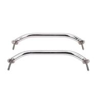 Luocute 2PCS Boat Handrail Grab Handle Polished Stainless Steel Round Tube, 12in Long Marine Grab Handle, Heavy Duty Round Tube 12 Inch Long Marine for Yachts Docks