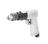 Luocute 3/8in Air Pneumatic Drill, 1700rpm High Speed Reversible Rotation Drill Tool with Human Centered Design, for Furniture Machine Production Wall Floor Iron Plate Drilling