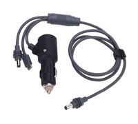 Luocute 3 in 1 Power Cable, USB C Port 12V 24V Car Cigar Lighter DC Plug Charging Cord for Mini Dish Antenna Trucks RVs and Boats (1m)