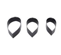 Luocute 3 Pcs Leaf Shape Cutting Dies Set, for Leather Crafts, 112mm 101mm 91mm, Alloy Steel Punch Cutter for Craft Enthusiasts