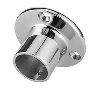 Luocute 316 Stainless Steel Round Stanchion Base, Heavy Duty Marine Boat Hand Rail Fitting for 32mm Pipe, with 90 Degree Angle for Yacht Caravan Van Truck