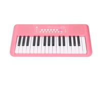 Luocute 32 Key Electronic Keyboard, 16 Tones 10 Rhythms Vibrato Sustain Echo Sound Effects with Microphone, for Kids Beginners Practice (Strawberry Red)
