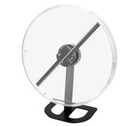 Luocute 3D Hologram Fan, 32cm 2000x224 Resolution 224 LED Chips Transparent Protective Cover for Children Safety, with Mobile App PC Control for Advertising Display (UK Plug)