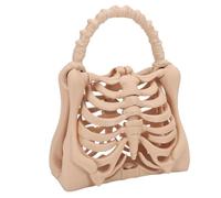 Luocute 3D Printed Skeleton Bag, Gothic Handbag with Ribcage Pattern for Cosplay Party, Anatomical Dark Aesthetic Purse for Everyday Use