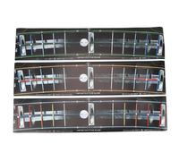 Luocute 3PCS Putting Training Mat, PU Golf Put Guides Alignment Track Practice Aid with Non Slip Base for Indoor Outdoor Beginners Adults, Golf Putting Mats