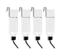 Luocute 4 Pack Guinea Pig Water Bottles, No Drip Proof Small Animal Water Dispenser with Stainless Steel Ball Bearing Seal and Wide Mouth, for Rabbits Hamsters Chinchillas Cage (Large Size)
