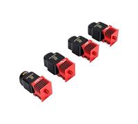 Luocute 4 Pack Hotend Kit, Replacement for Lab H2D H2S A1 A1 Mini 3D Printer, with 0.2mm 0.4mm 0.6mm 0.8mm Hardened Steel Nozzle, MPVD Coating Anti Leakage Design