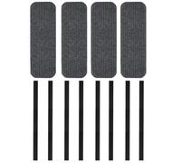 Luocute 4 Pack RV Step Cover 24x7.5 Inch, Non Slip Waterproofing with Hook and Loop Fastener for Travel Trailer Steps, Electrical Manual RV Stairs Carpet Rug for Mobile Home