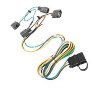 Luocute 4 Pin Trailer Wiring Harness 55363 for 1998-2006, Plug and Play TJ 4 Way Flat Tow Hitch Trailer Wiring Pure Copper Wire, Vehicle Side Towing Hitch Replacement
