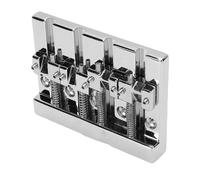 Luocute 4 String Bass Bridge Assembly, Electric Guitar Bridges and Parts Fit for HiMass Zinc Alloy Rich Tone 0.75 Inch String Spacing Bass Bridging Replacement