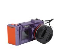 Luocute 4K Digital Camera, 70MP 50X Zoom WiFi F1.8 DSLR Camera Auto Focus Wide Angle Mirrorless Camera with Double Screen, Flash Hot Shoe Interface for Photography Vlogging Travel (Violet)