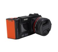 Luocute 4K Digital Camera, 70MP 50X Zoom WiFi F1.8 DSLR Camera Auto Focus Wide Angle Mirrorless Camera with Double Screen, Flash Hot Shoe Interface for Photography Vlogging Travel (Black)