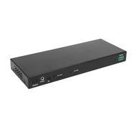 Luocute 4K HD Display Interface Splitter, 4K At 30Hz Seamless Switching 2 Monitors 2 Computers Interface 2 in 2 Out, Plug and Play, Suitable for Various Environments, Remote Control (UK Plug)