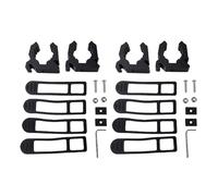 Luocute 4pcs Boat Hook Holder, Premium Nylon Rubber Strap for Kayak Oar Fishing Pole Storage, Install on Deck Wall or Garage