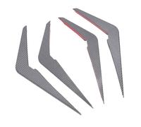 Luocute 4Pcs Front Bumper Side Air Vent Trim Cover, Intake Canard Fog Light Intake Frame Canard, Replacement for X5 G05 LCI M Sport 2023 and Later (Carbon Fiber Style)