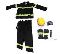 Luocute 5 Piece Retardant Workwear Suit, Fire Proof High Visibility Safety Clothing with Reflective Tape, for Industrial Construction and Hazardous Work (XXXL)