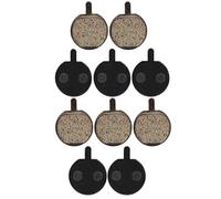Luocute 5Pairs Bike Disc Brake Pads, Semi-Metallic Resin Semi-Metal Brake Pads with Stable Braking Force No Noise for Mountain Bike Bicycle Electric Scooters
