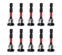 Luocute 5pcs Magnetic Drywall Screw Setter Bit, PH2 Adjustable Depth Screwdrivers Bit with Removable Aluminum Collar, Magnetic Positioning Screwdrivers Tool for Drywall Screws