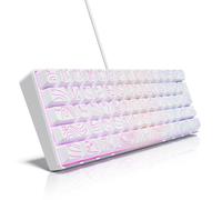 Luocute 61 Keys RGB Gaming Keyboard, USB Wired Compact Mechanical Feel Keyboard with 25 Key No Conflict and Customizable Backlight, for Working Gaming