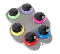 Luocute 6pcs Dog Talking Buttons, Interactive Cat Dog Training Buzzers for Communication, with Mat and Stickers