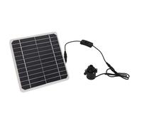 Luocute 6W Solar Water Pump Kit, 800L/H, 16.4ft Lift | Solar Fountain Pump with Switch Control, ABS Housing, 4x800mAh Battery Storage, for Bird Baths, Fish Tanks, Small Ponds,