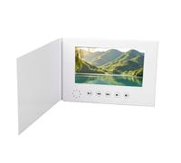 Luocute 7 Inch Video Greeting Card, Electronic Greeting Card with LCD Screen 720P, 256MB Memory Type C Copper Paper for Birthday Christmas Marketing