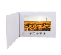 Luocute 7 Inch Video Greeting Card, Personalized Digital Album with 128M Memory and Rechargeable Battery, for Weddings, Business and Holiday Celebrations