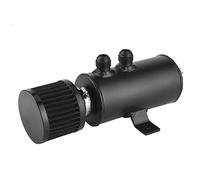 Luocute 750ml Oil Catch Can Tank Kit with Breather Filter Baffled Car Modified Parts, Fitment, Suitable to Most Vehicles, Drain Plug for Easy Draining and Cleaning