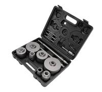 Luocute 7PCS Concrete Hole Saw Kit, 3PCS Connecting Rods Electric Hammer Hole Drilling Cutter Kit for Concrete Brick Cement Wall 30-110mm, Efficient Drilling with Storage Box