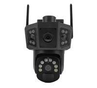 Luocute 8MP Security Camera, 355° Panoramic Auto Tracking Dual Lens Camera with AI Human Detection and 4G SIM Card IP66 Water Proof for Outdoor Home Security (European Version)