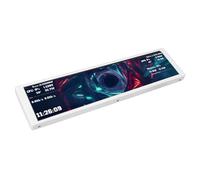 Luocute 9.2in Computer Secondary Display, FHD 1920x462 Sensor Panel Screen for CPU GPU Temperature Monitoring, with Dynamic Video Themes and Custom Layouts, for 10 11 PC (White)