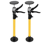 Luocute Adjustable Cabinet Jacks Support Pole, 360 Degree Rotating Head Third Hand Tool with Spring Loaded Quick Support Rod for Woodworking Drywall Installation