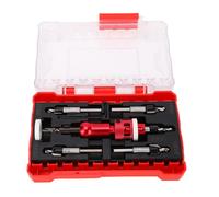 Luocute Adjustable Depth Stop Countersink Drill Bit Set, Incisive and Sturdy Cutting, Suitable for Woodworking and Furniture Making, Versatile Use, Excellent Speed Control