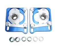 Luocute Adjustable Front Camber Caster Plates Aluminum Alloy | ±2.5 Degree Alignment Kit, 1/2 Inch Thick Mounting Plate, Spherical Bushings, Track Use