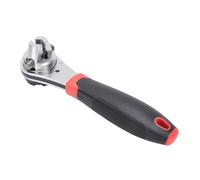 Luocute Adjustable Ratchet Wrench for 6-22mm Screw, Chrome Molybdenum Steel Ratcheting Wrench with Quickly Release Mechanism, Anti Slip Handle, 130Nm Torque